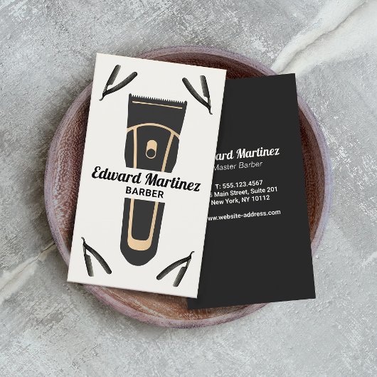 Barber Shop Elektrische Clipper, Scheermes Visitekaartje