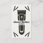 Barber Shop Elektrische Clipper, Scheermes Visitekaartje (Voorkant)