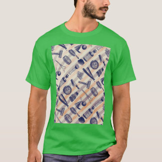 Barber Shop Elements T-shirt