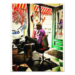 Barber Shop Foto Afdruk