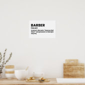Barber Shop Funny Definition Poster (Keuken)