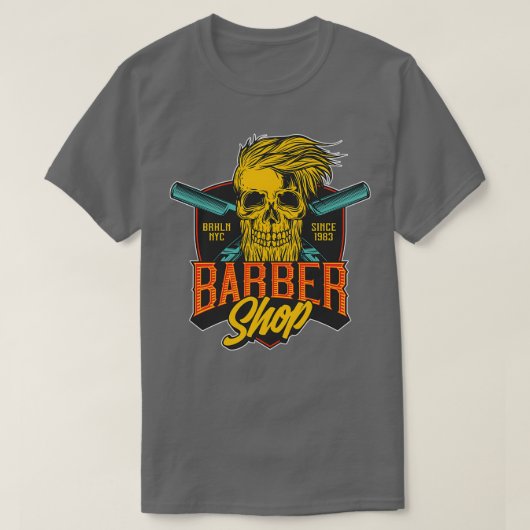 Barber Shop Gift Cool en Funny Barber Des T-shirt (Design voorkant)