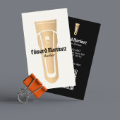 Barber Shop Gouden Haar Clipper Barbershop Visitekaartje