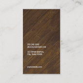 Barber Shop | Gouden Visitekaartje (Achterkant)