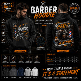 Barber Shop Grafische Trui Hoodie
