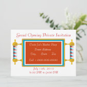 Barber Shop Grand Opening Kaart (Staand voorkant)