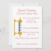 Barber Shop Grand Opening Kaart (Achterkant)