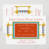 Barber Shop Grand Opening Kaart (Voorkant / Achterkant)