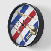 Barber Shop Haar Stylist Moderne Strepen Goud Gere (Hoek)