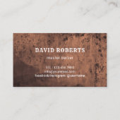 Barber Shop Hair Stylist Barbier Barbershop Copper Visitekaartje (Achterkant)