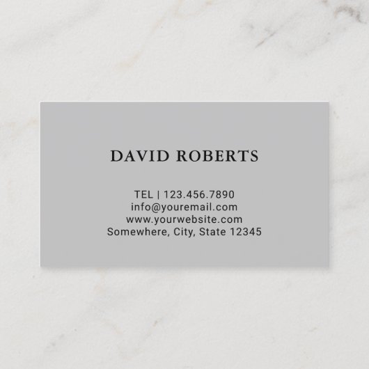 Barber Shop Hair Stylist Minimalistische Barber Po Visitekaartje (Achterkant)