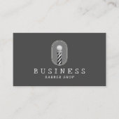 Barber Shop Hair Stylist Minimalistische Barber Po Visitekaartje (Voorkant)