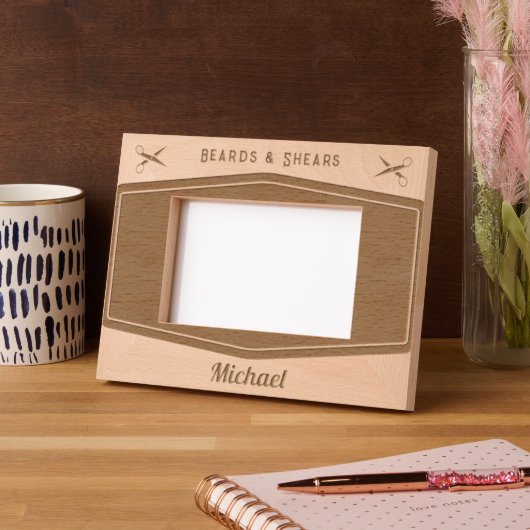Barber Shop Hair Stylist Professional Barbershop Gegraveerde Lijstjes (Links)