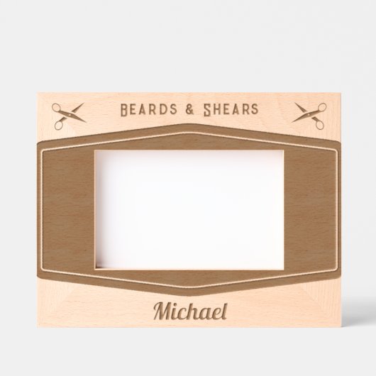 Barber Shop Hair Stylist Professional Barbershop Gegraveerde Lijstjes (Voorkant)