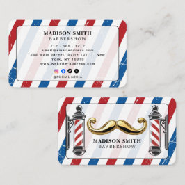 Barber Shop Hair Stylist Professional Barbershop Visitekaartje
