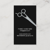 Barber Shop Hair Stylist Professional Barbershop Visitekaartje (Achterkant)