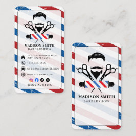Barber Shop Hair Stylist Professional Barbershop Visitekaartje