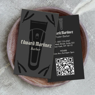 Barber Shop Hair Stylist Straight Razor Visitekaartje