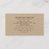 Barber Shop Hair Stylist  Visitekaartje (Achterkant)