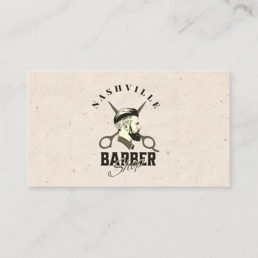 Barber Shop Hair Stylist Visitekaartje (Achterkant)