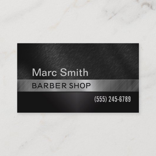 Barber Shop & Hair Stylist Visitekaartje voor Mann (Voorkant)