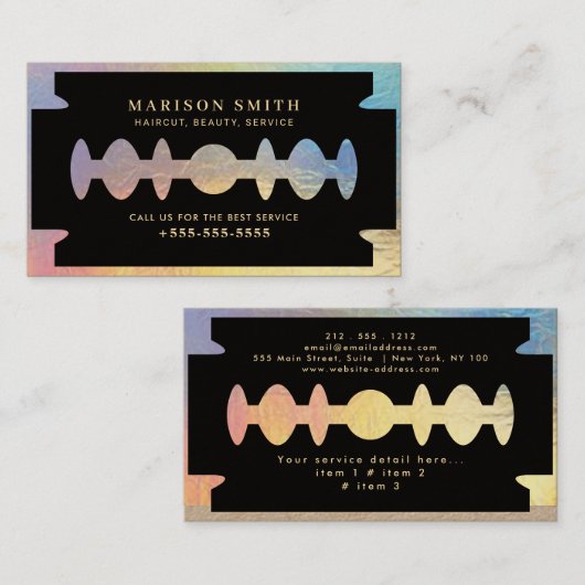 Barber Shop Hair  Visitekaartje (Voorkant / Achterkant)