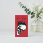 BARBER SHOP | Haircut & Sare Square Visitekaartje (Staand voorkant)