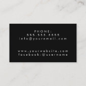 BARBER SHOP | Haircut & Sare Square Visitekaartje (Achterkant)