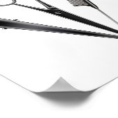 Barber Shop Hairdresser Modern Poster (Hoek)