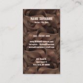 Barber Shop Hipster Hipster beard mustache voor ma Visitekaartje (Achterkant)