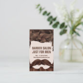 Barber Shop Hipster Hipster beard mustache voor ma Visitekaartje (Staand voorkant)
