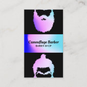 Barber Shop hipster hologram Visitekaartje (Voorkant)