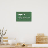 Barber Shop Humor Definition Poster (Keuken)