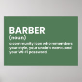 Barber Shop Humor Definition Poster (Voorkant)
