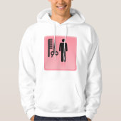 Barber Shop Icon Kapsel Kam en Schaar Hoodie (Voorkant)