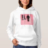 Barber Shop Icon Kapsel Kam en Schaar Hoodie (Voorkant)