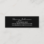 Barber Shop iconen Water kleur achtergrond Mini Visitekaartje (Achterkant)