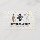 Barber Shop Icons | Patroon Visitekaartje (Voorkant)