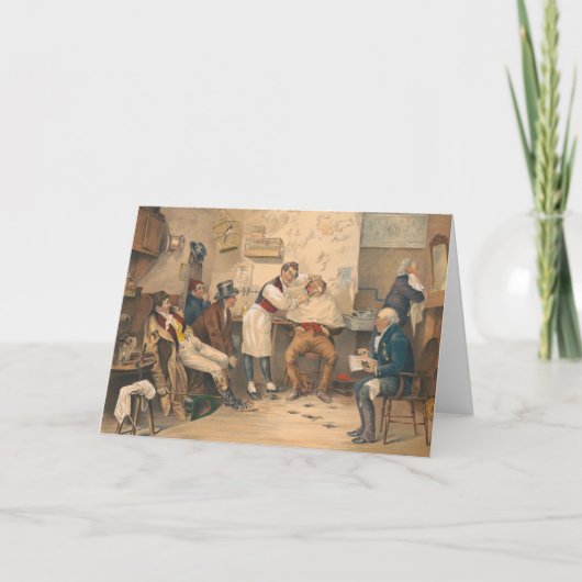 Barber Shop Kaart (Voorkant)