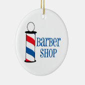 Barber Shop Keramisch Ornament (Rechts)