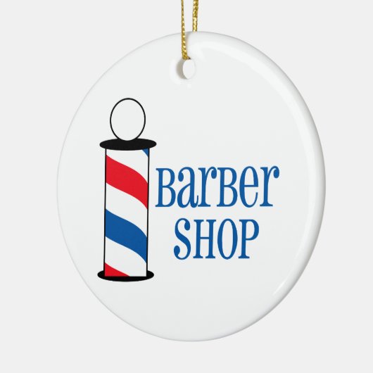Barber Shop Keramisch Ornament (Links)