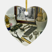 Barber Shop Keramisch Ornament (Voorkant)