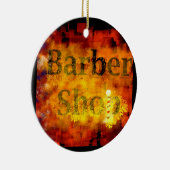 Barber Shop Keramisch Ornament (Rechts)