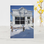 “Barber Shop” kerstkaart Kaart (Gele Bloem)