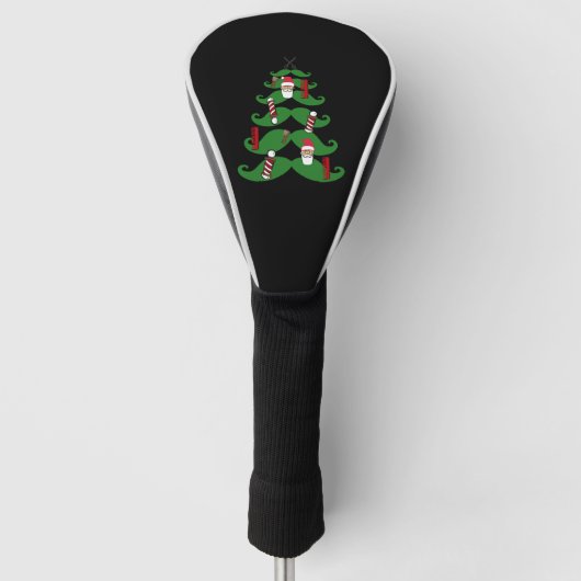 Barber Shop Kerstmis Golfheadcover (Voorkant)