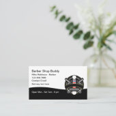 Barber Shop Klantloyaliteit Visitekaartjes (Staand voorkant)