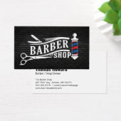 Barber Shop Logo | bakstenen muur Visitekaartje (Bureau)