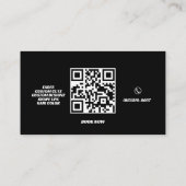 Barber Shop Logo Sign Professional Visitekaartje (Achterkant)