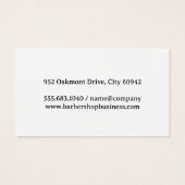 Barber Shop Logo Visitekaartje (Achterkant)