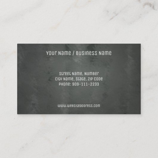 Barber Shop Loyalty Punch Card (Achterkant)